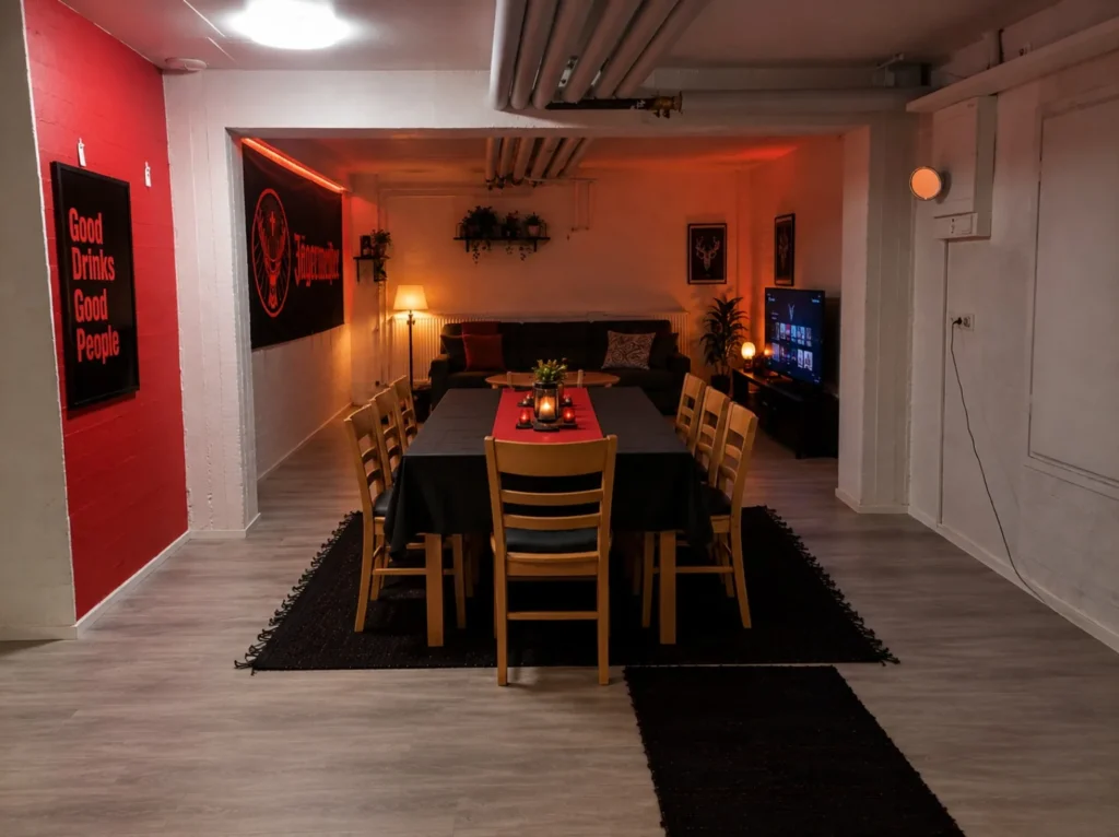 IsoKasi Lounge, oleskelu- ja pelitila